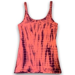EUC Stranded Pink and Purple Tie Dye Tank Top